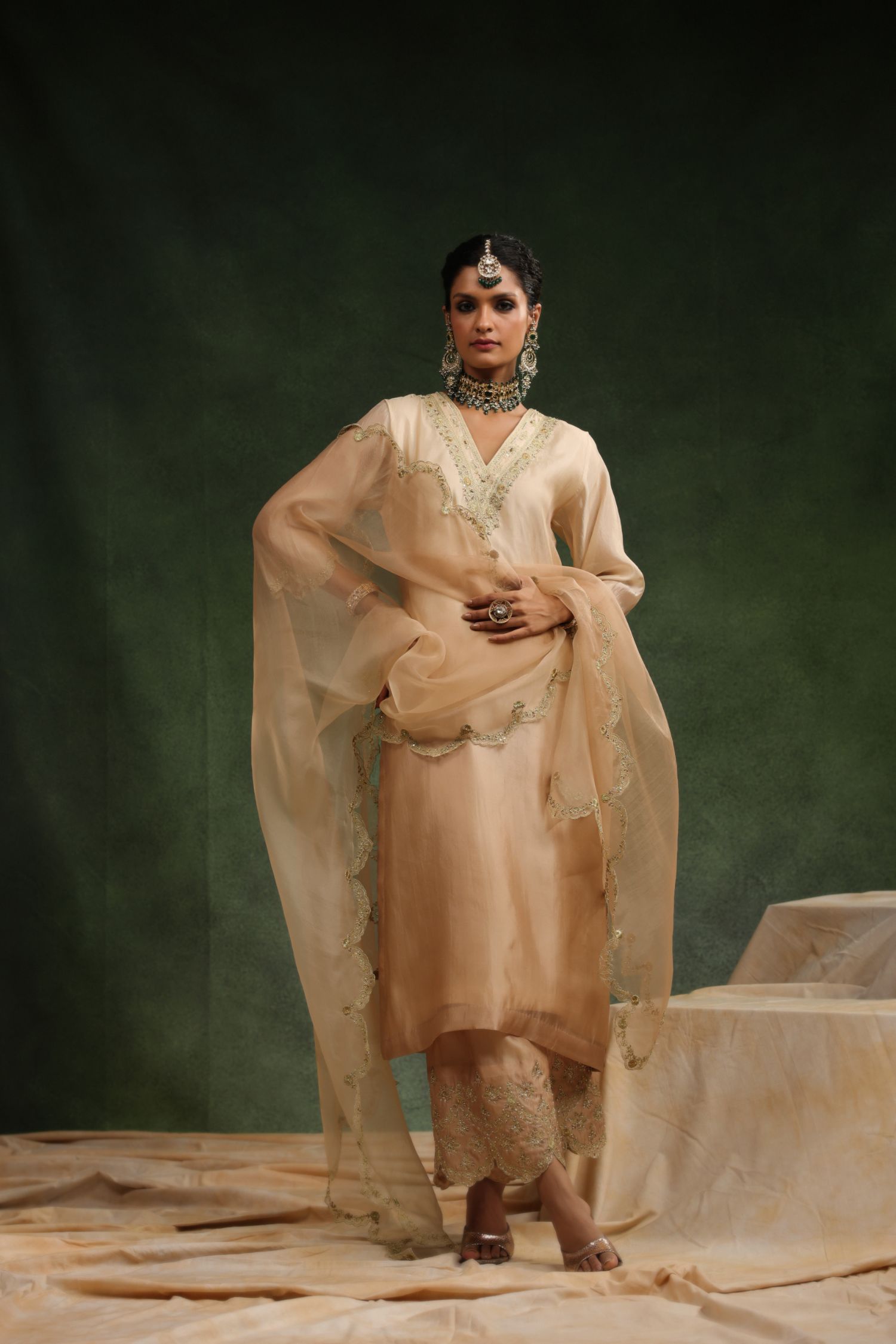 Mocha Kurta Set