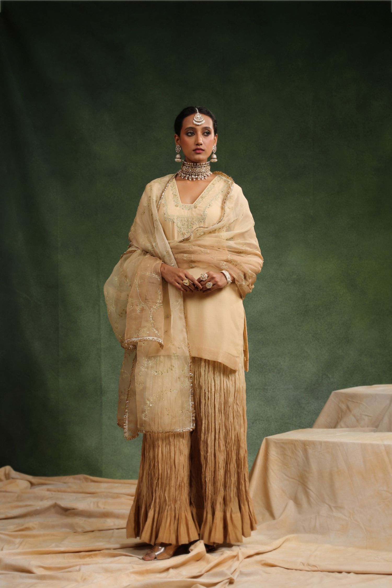 Nude Romance Sharara Set