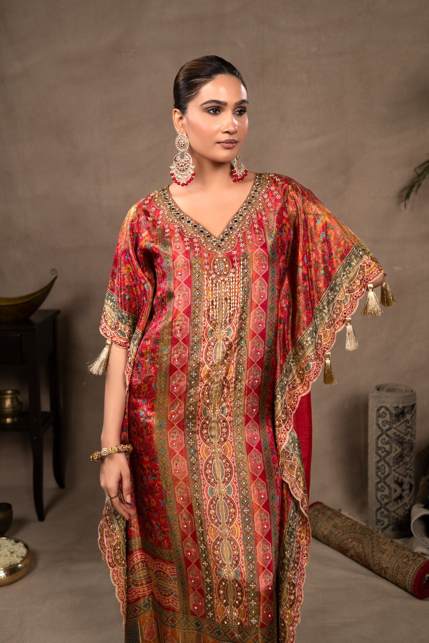 Sundari Kaftaan And Pants Set