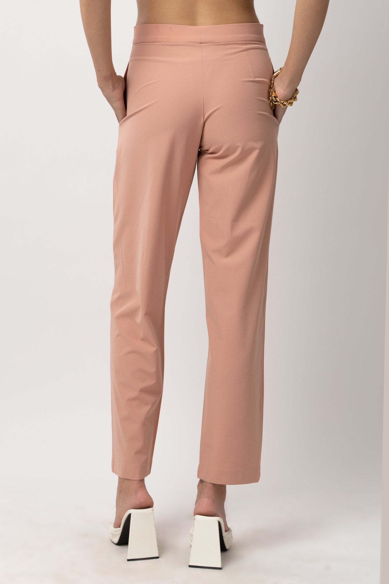 Haute Hemline Peach Trouser