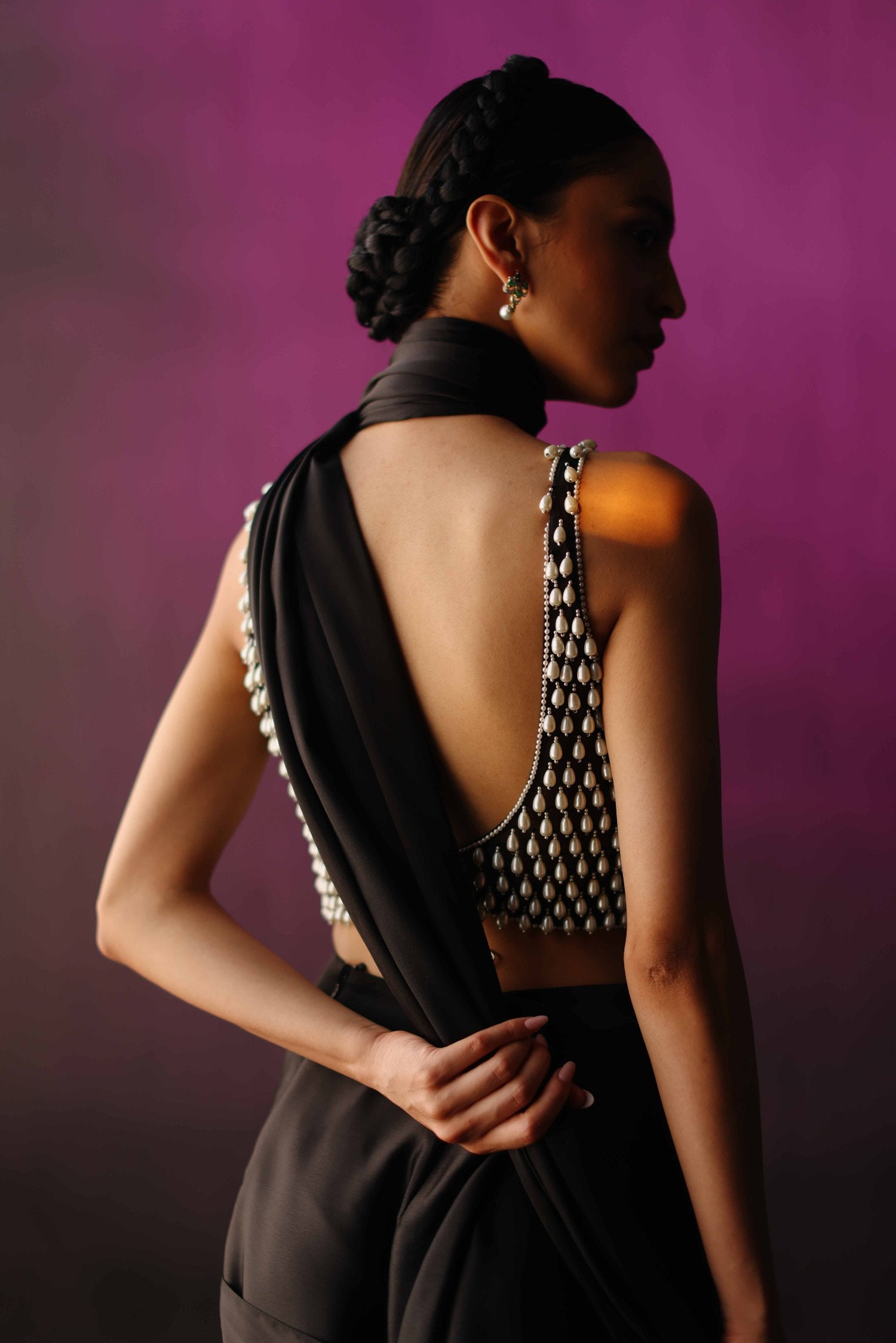 The Black Pearl Droplet Drape