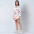 Load image into Gallery viewer, Multicolour Evil Eye Print Shirt Dress
