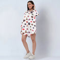 Load image into Gallery viewer, Multicolour Evil Eye Print Shirt Dress
