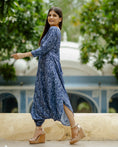 Load image into Gallery viewer, Twilight Bue Dhoti Jumpsuit
