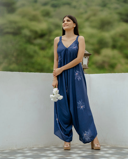 Twilight Blue Palazzo Jumpsuit