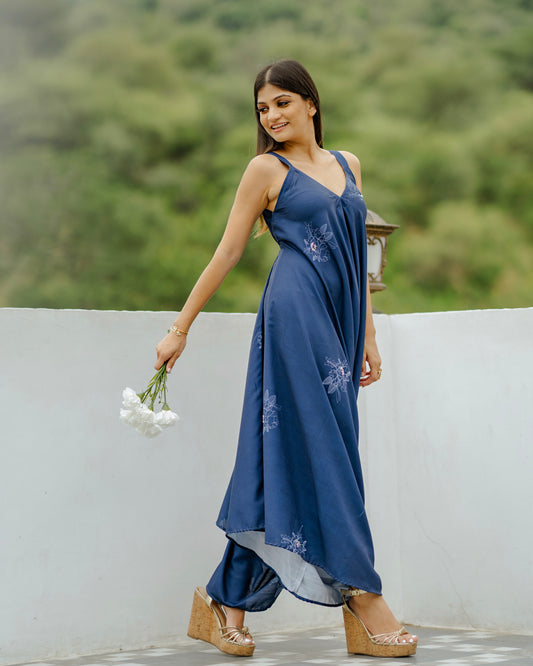 Twilight Blue Palazzo Jumpsuit