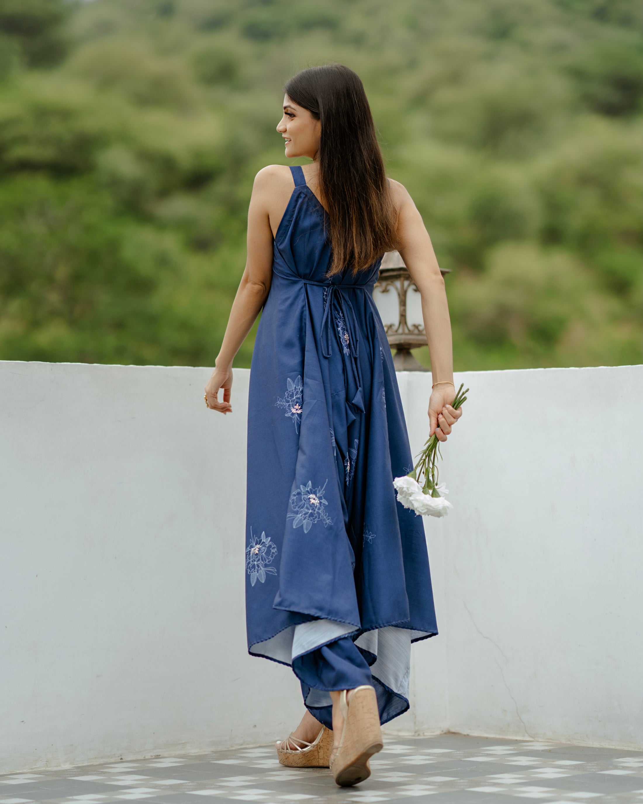 Twilight Blue Palazzo Jumpsuit