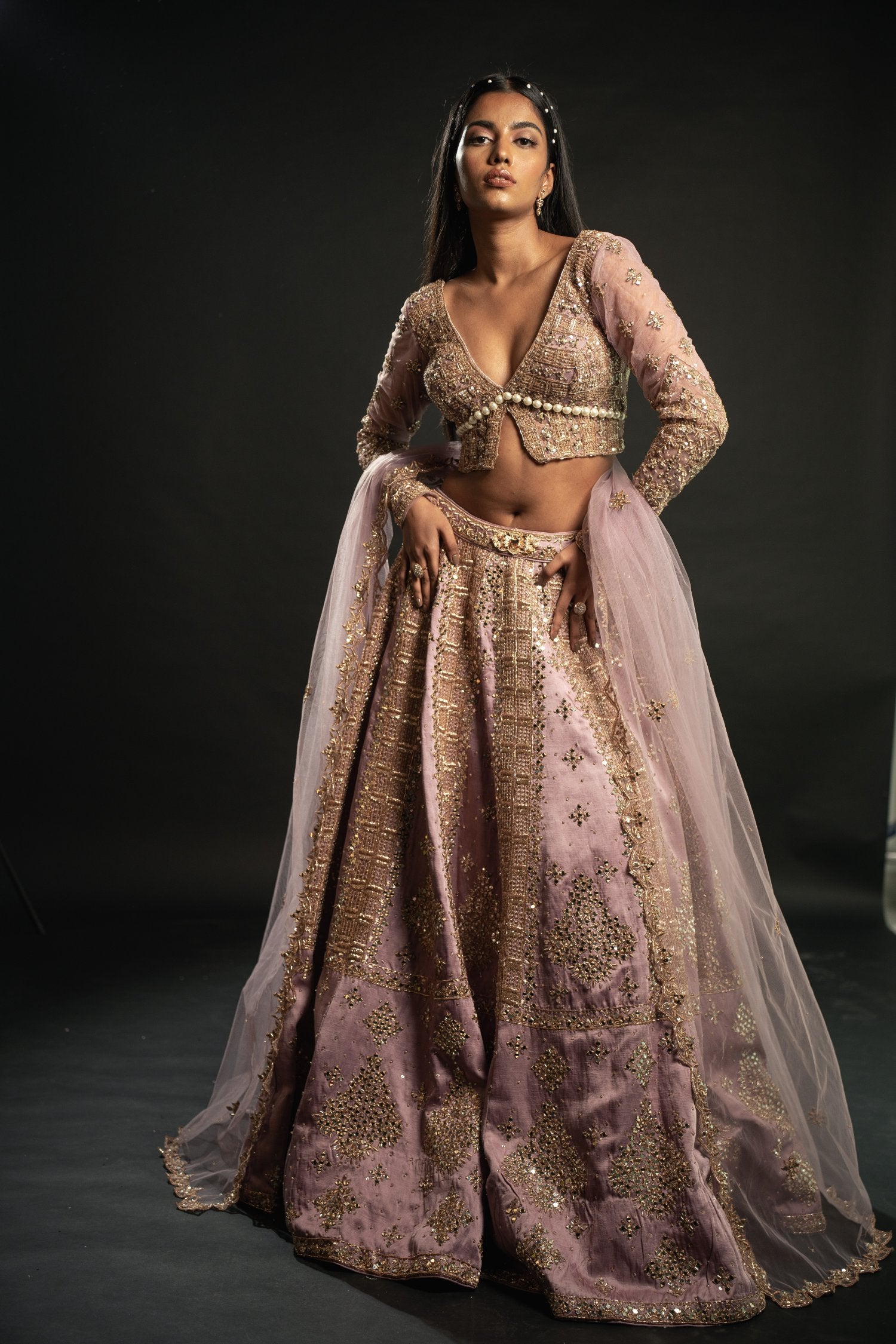 Lilac Lehenga