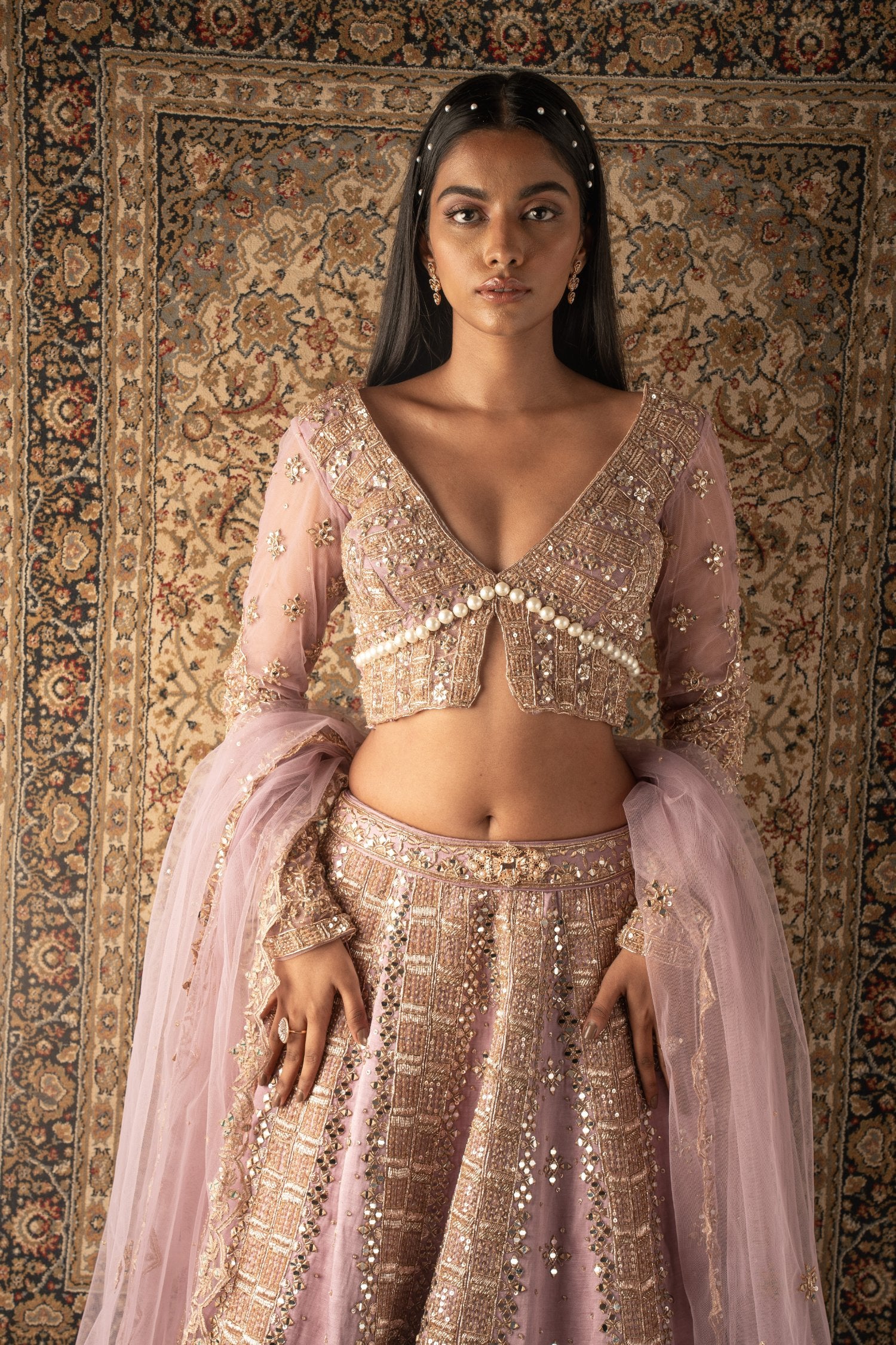 Lilac Lehenga