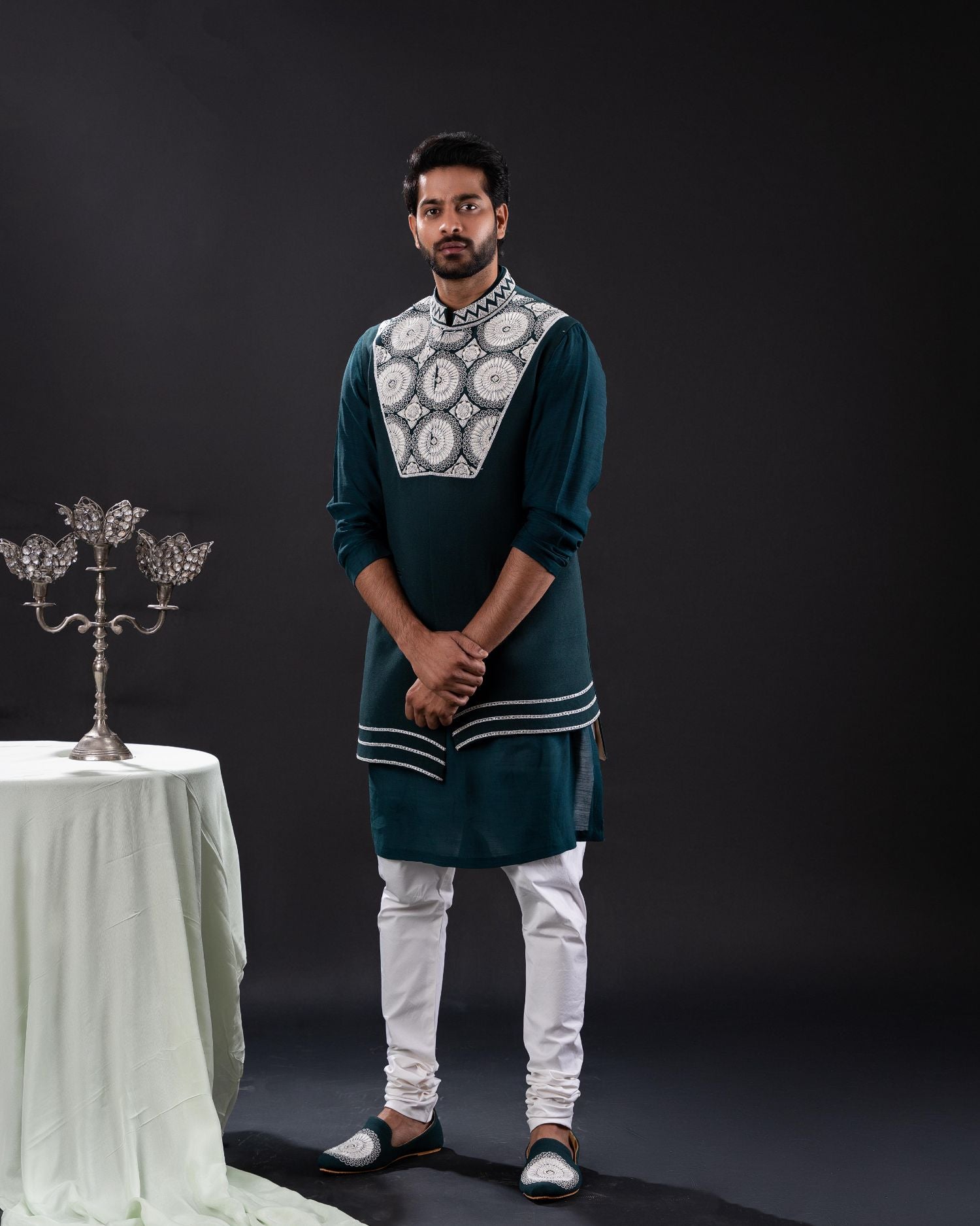 Bundi & Kurta with Chudi Pant