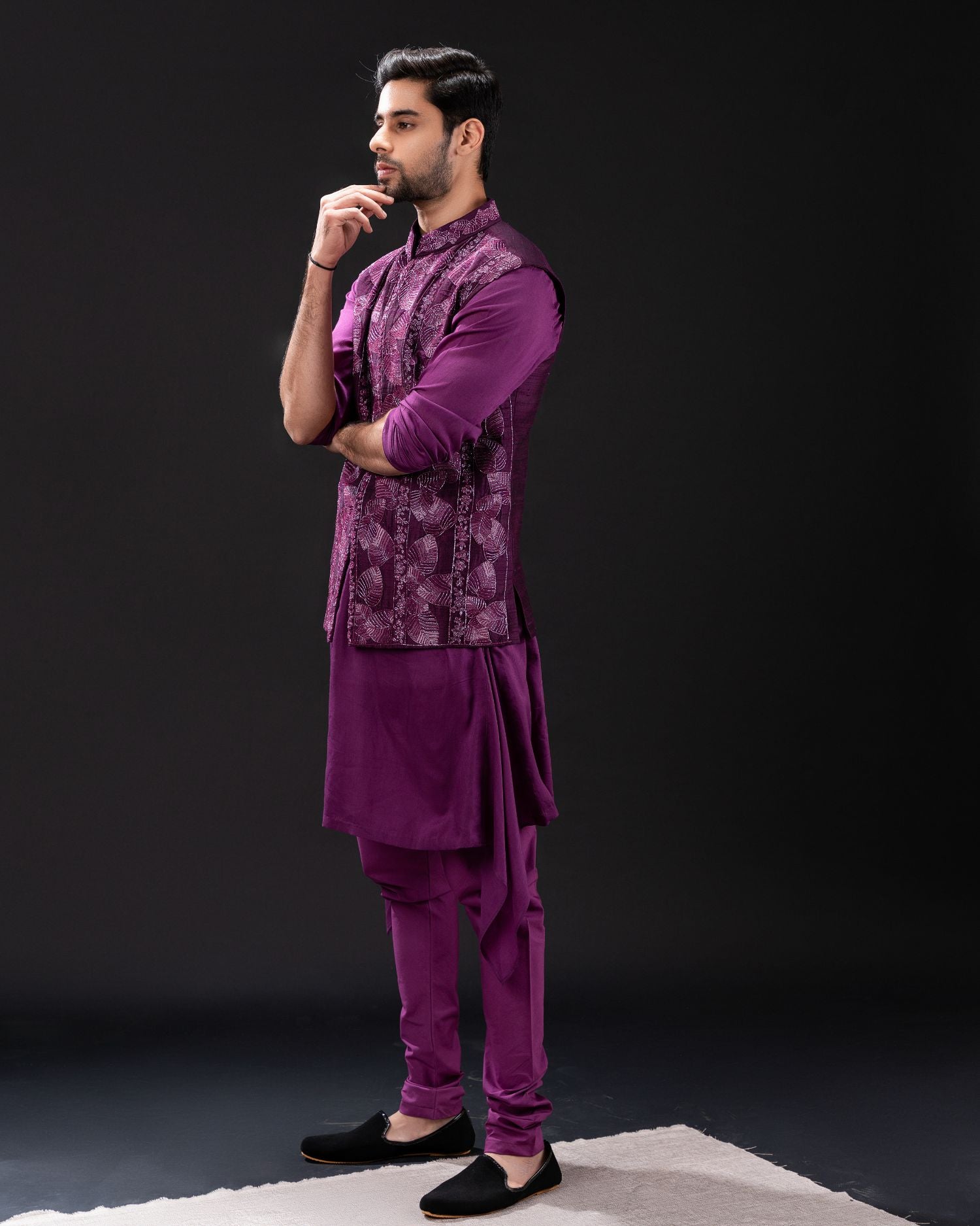 Bundi & Kurta with Chudi Pant