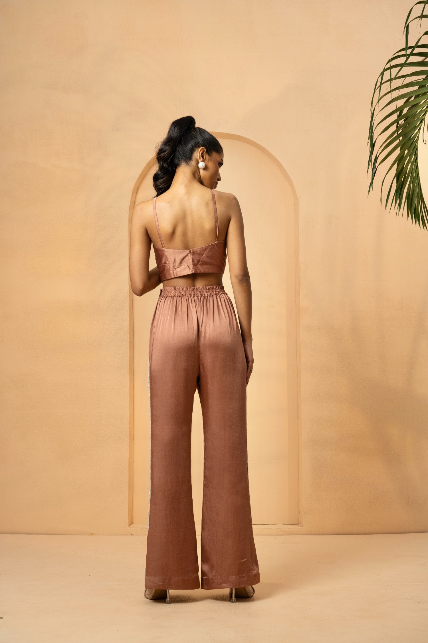 Mettalic Rose Gold Co-Ord Set