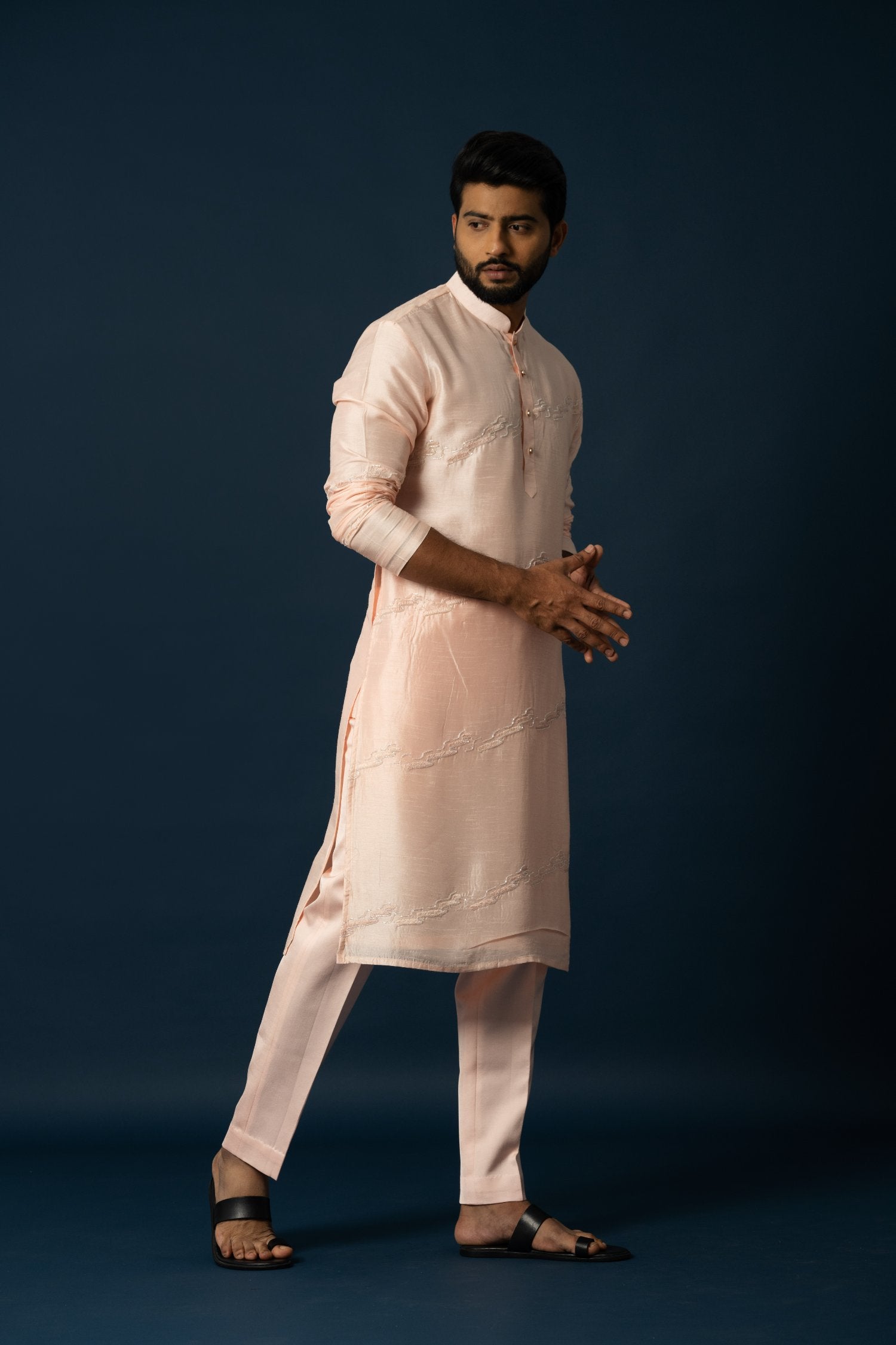 Coral Wave Kurta Set