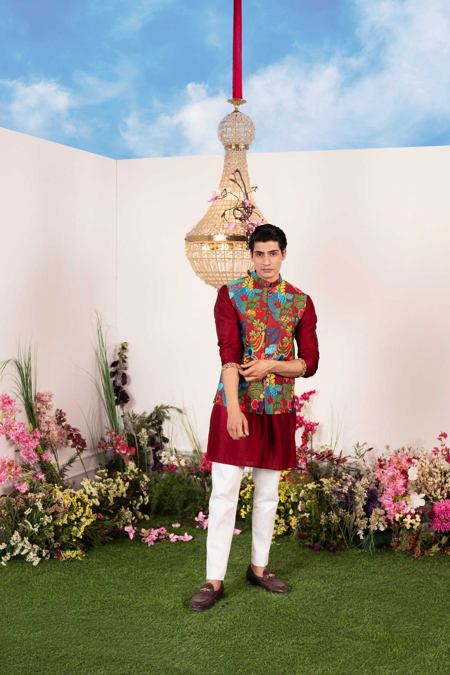 Bundi Kurta And Pant Set