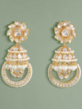 Load image into Gallery viewer, Polki And Pearl Jhumka Earrings
