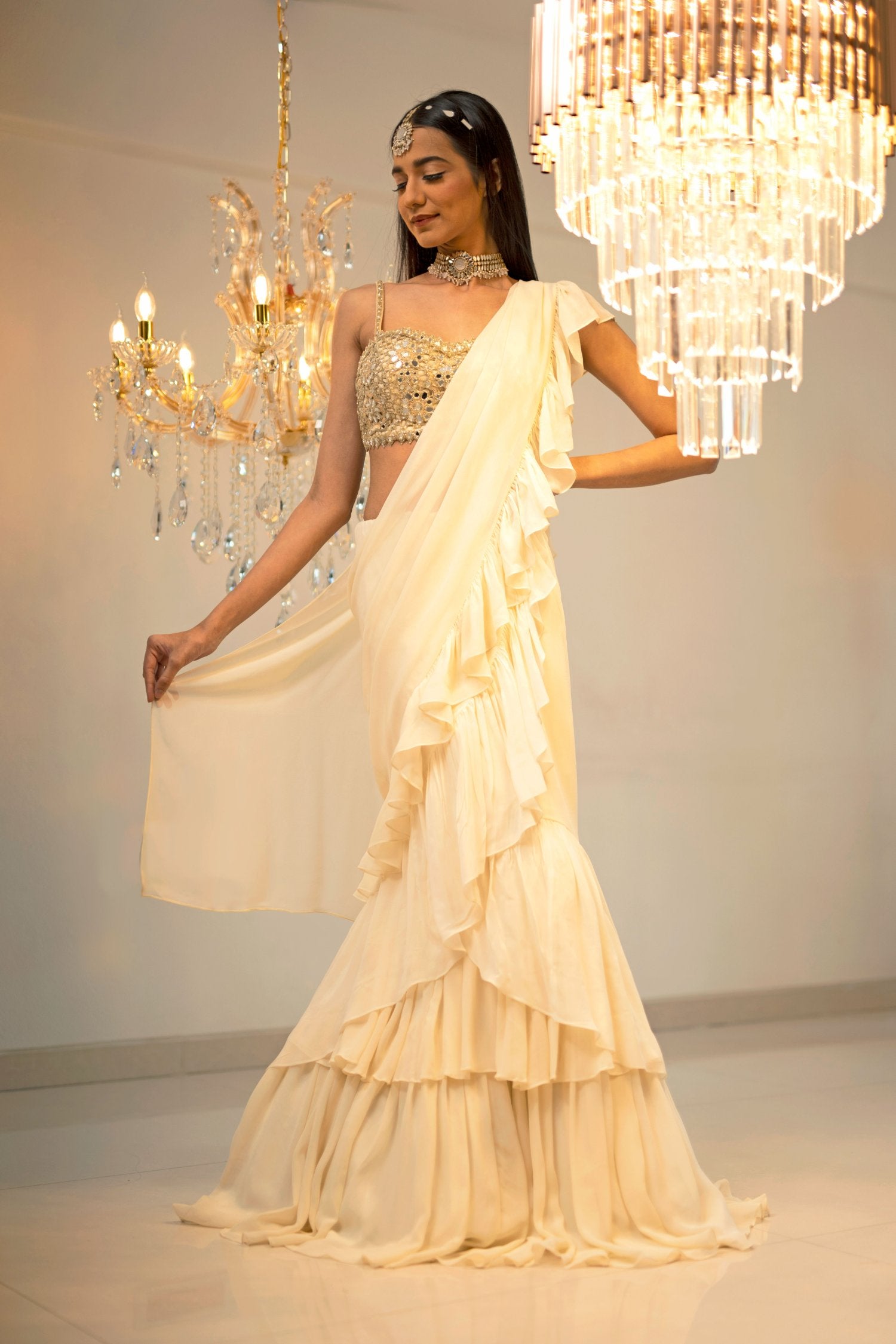 Mumtaz style saree draping sale