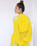 Load image into Gallery viewer, Yellow Paisley Print Wrap Dress
