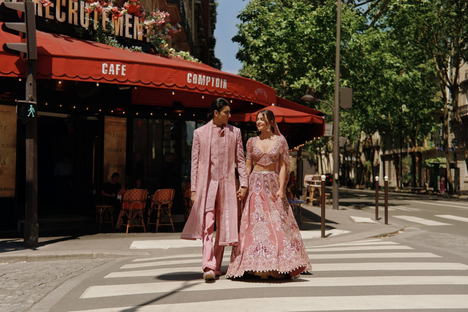 Pink Sherwani Set