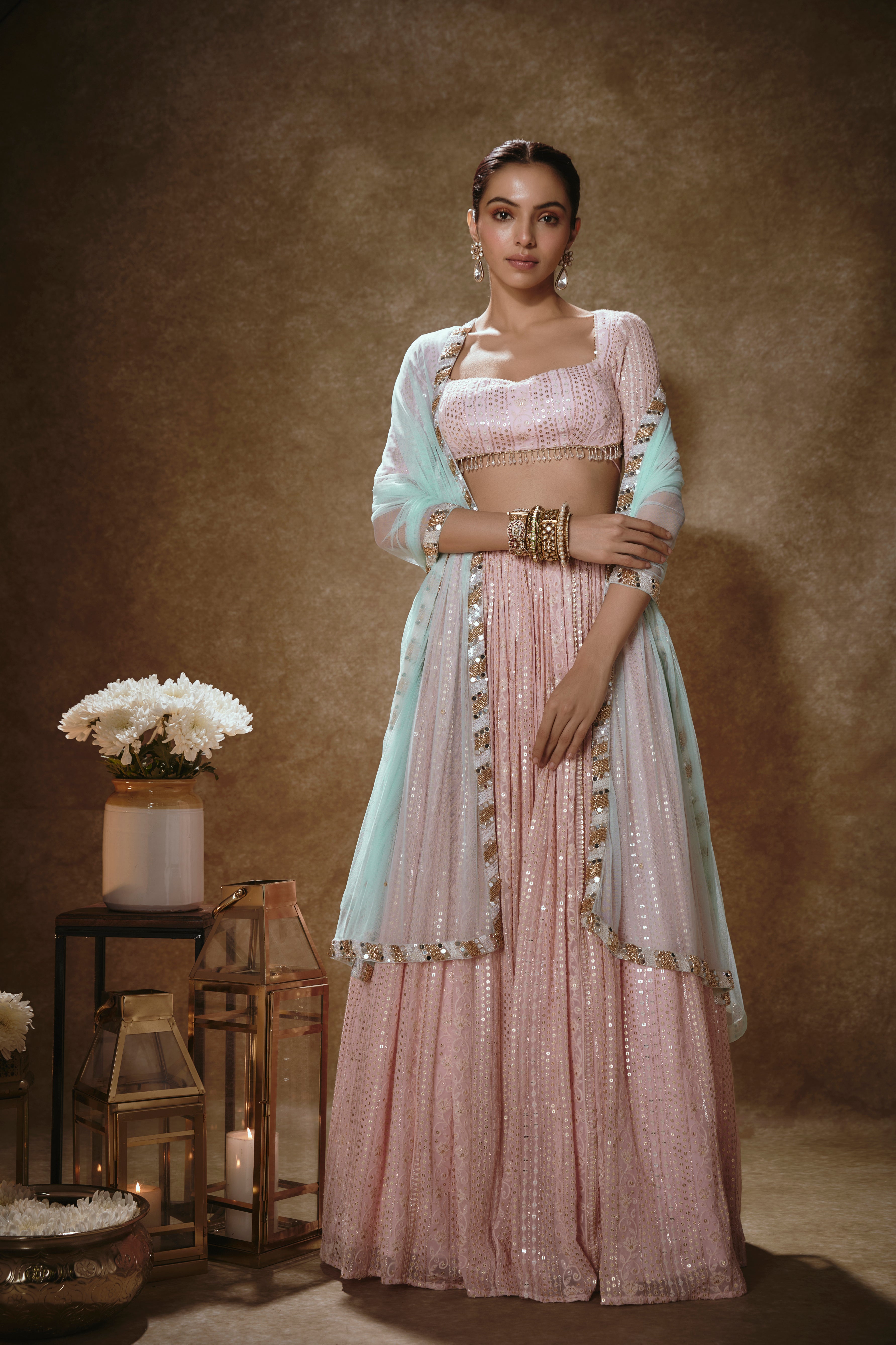 Blush Pink Lehenga Set