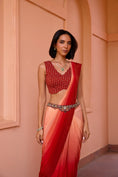 Load image into Gallery viewer, Firoza Pre Stitched Saree
