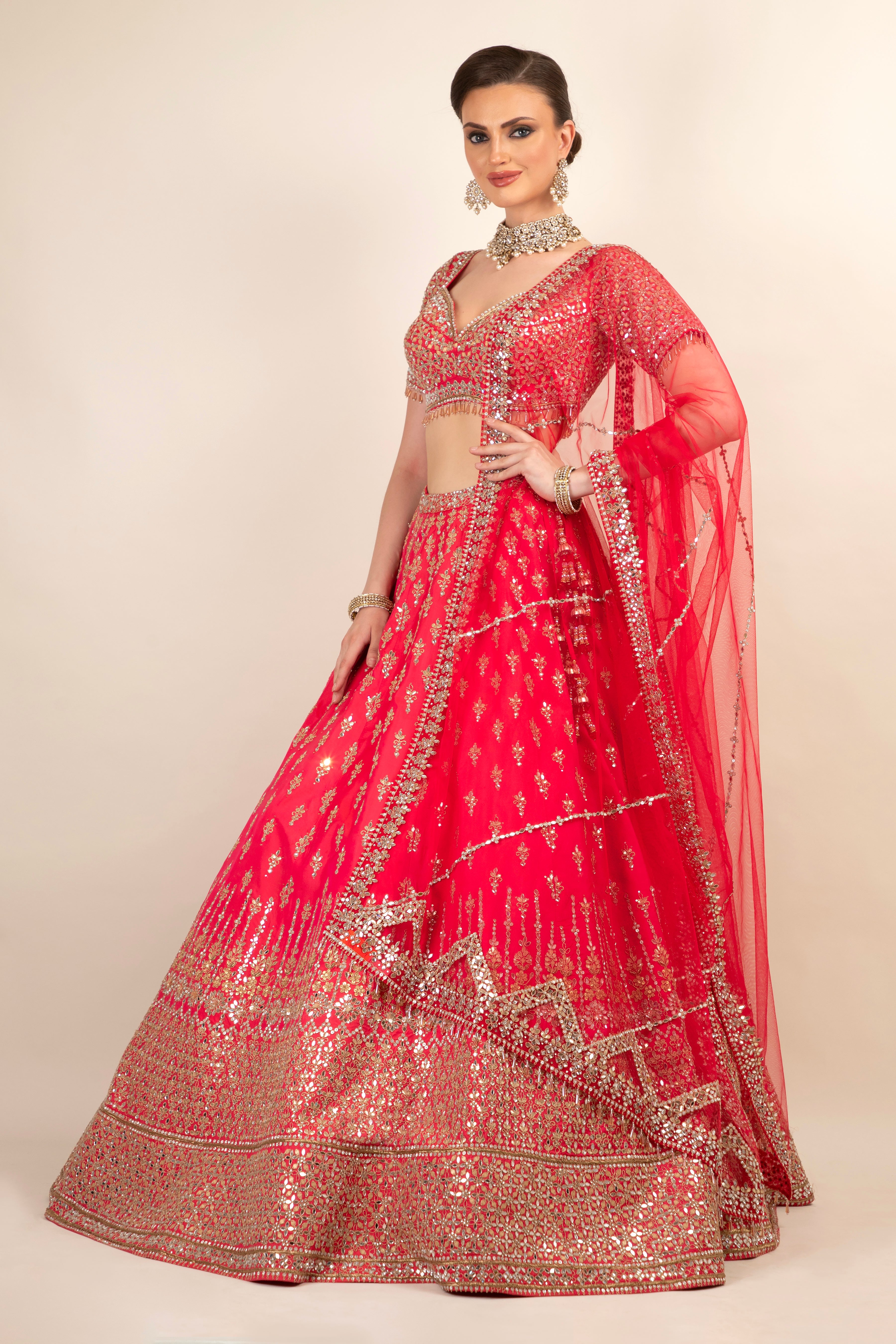 Lehenga With Choli & Dupatta