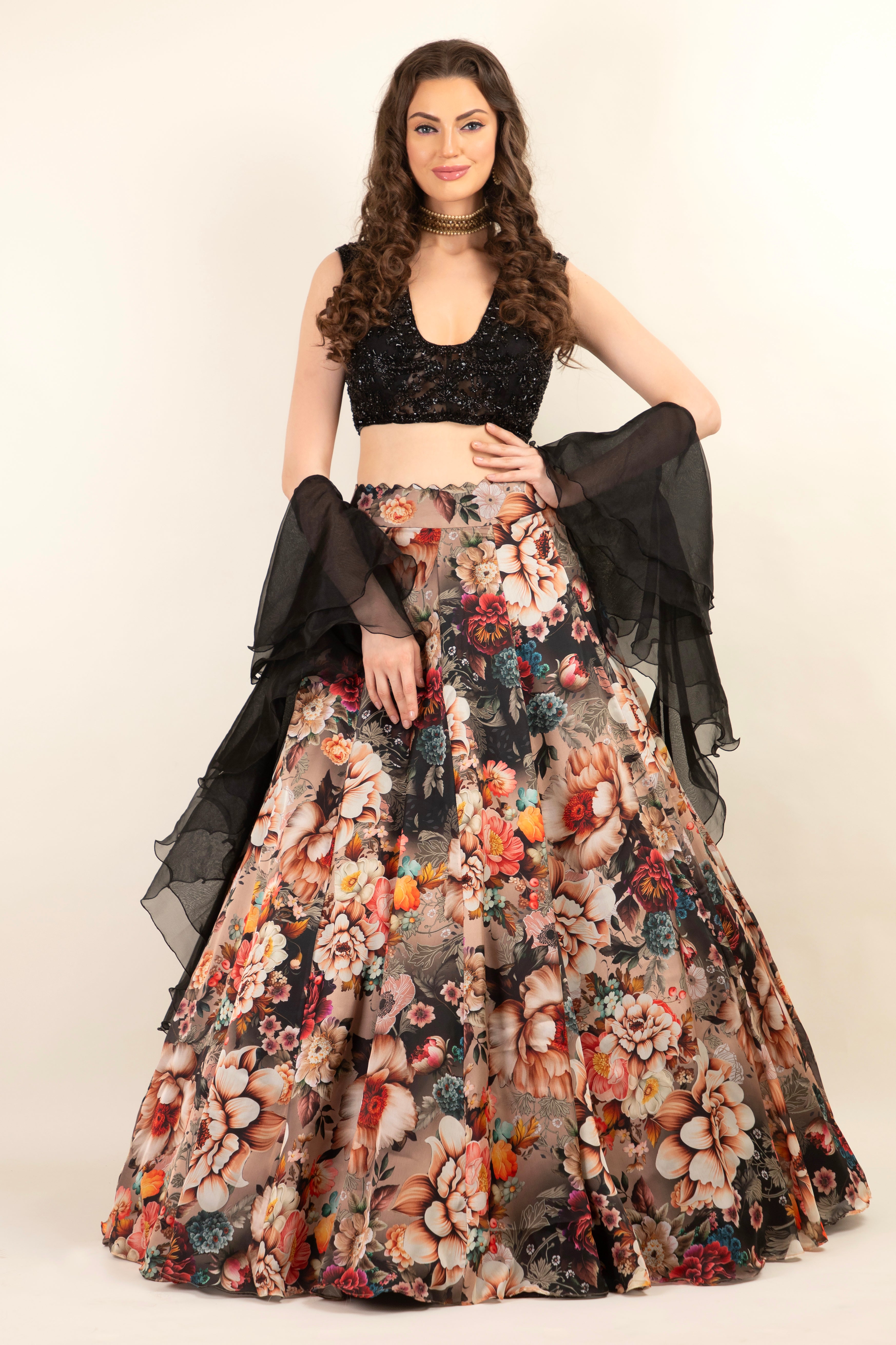 Lehenga With Choli & Dupatta