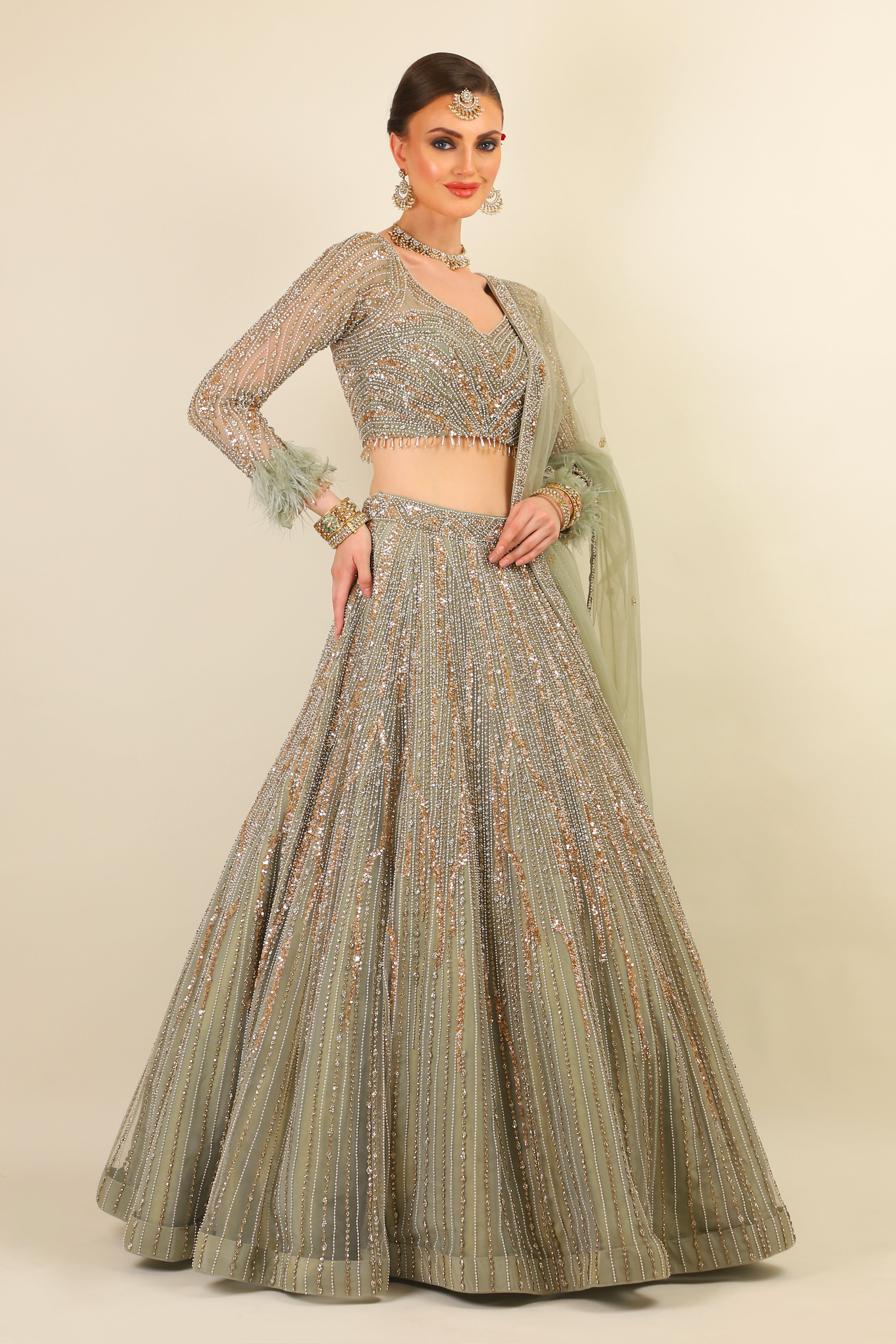 Lehenga With Choli & Dupatta