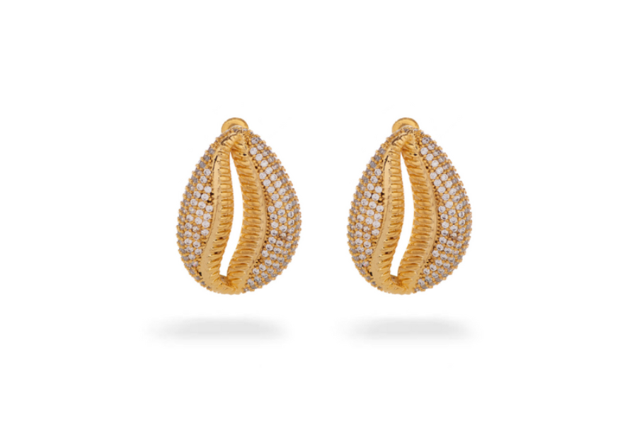 Irina Studded Seashell Earring