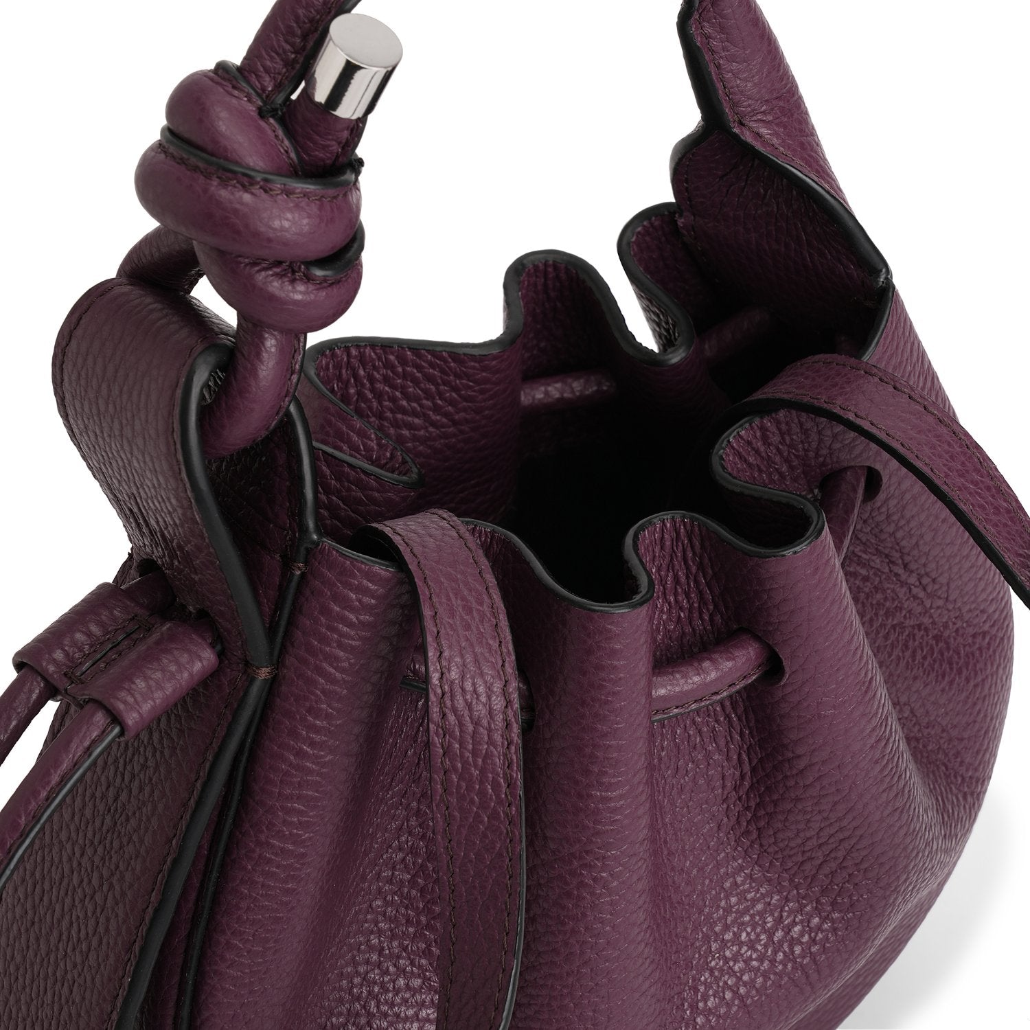 Ina Mini Crossbody Pebble - Bordeaux