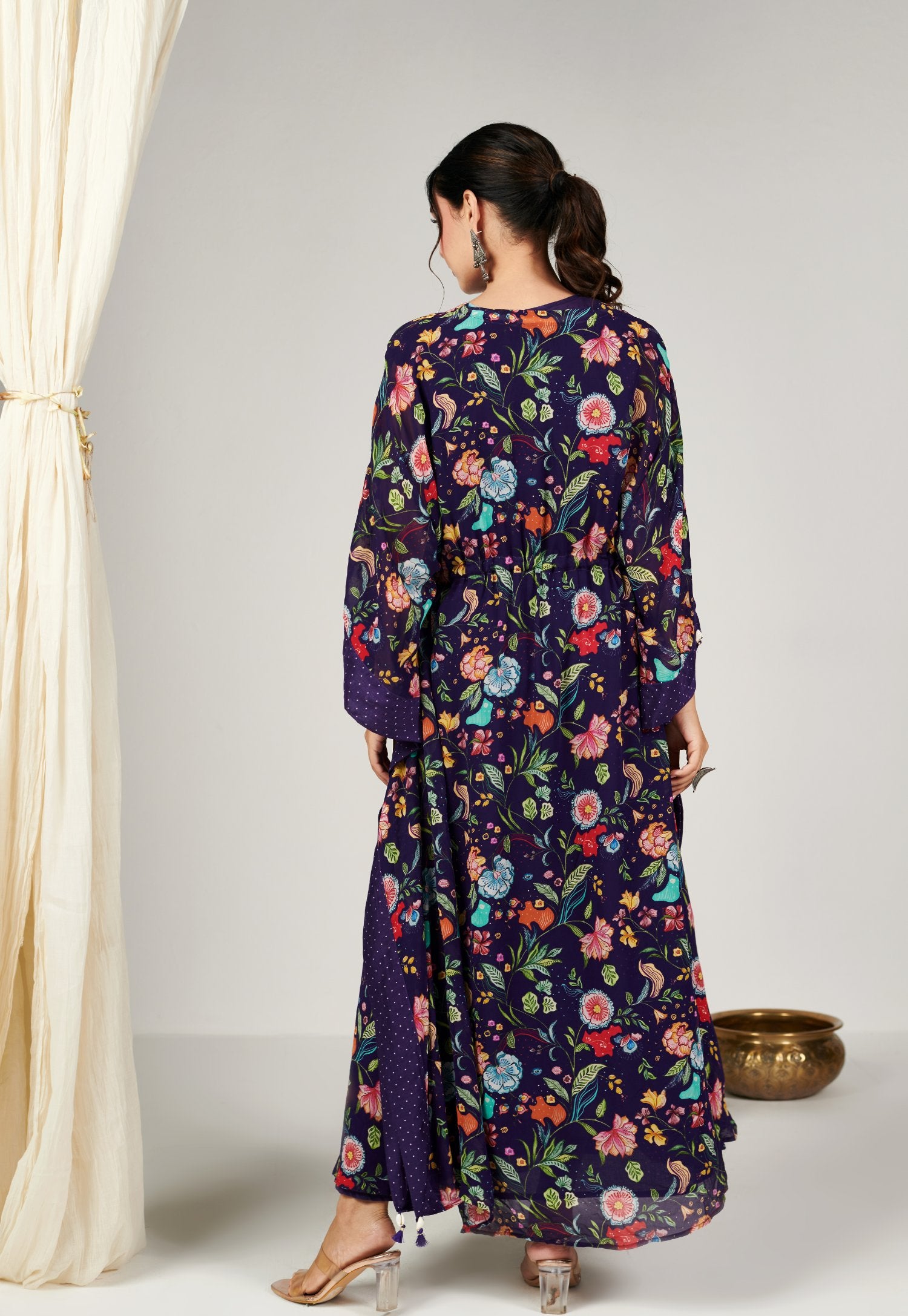 Bagicha deep blue kaftan