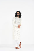 Load image into Gallery viewer, Ivory Mirror Work Kurta Set
