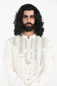 Load image into Gallery viewer, Ivory Mirror Work Kurta Set
