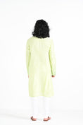 Load image into Gallery viewer, Lime Green Mirror Work Kurta Set
