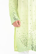 Load image into Gallery viewer, Lime Green Mirror Work Kurta Set
