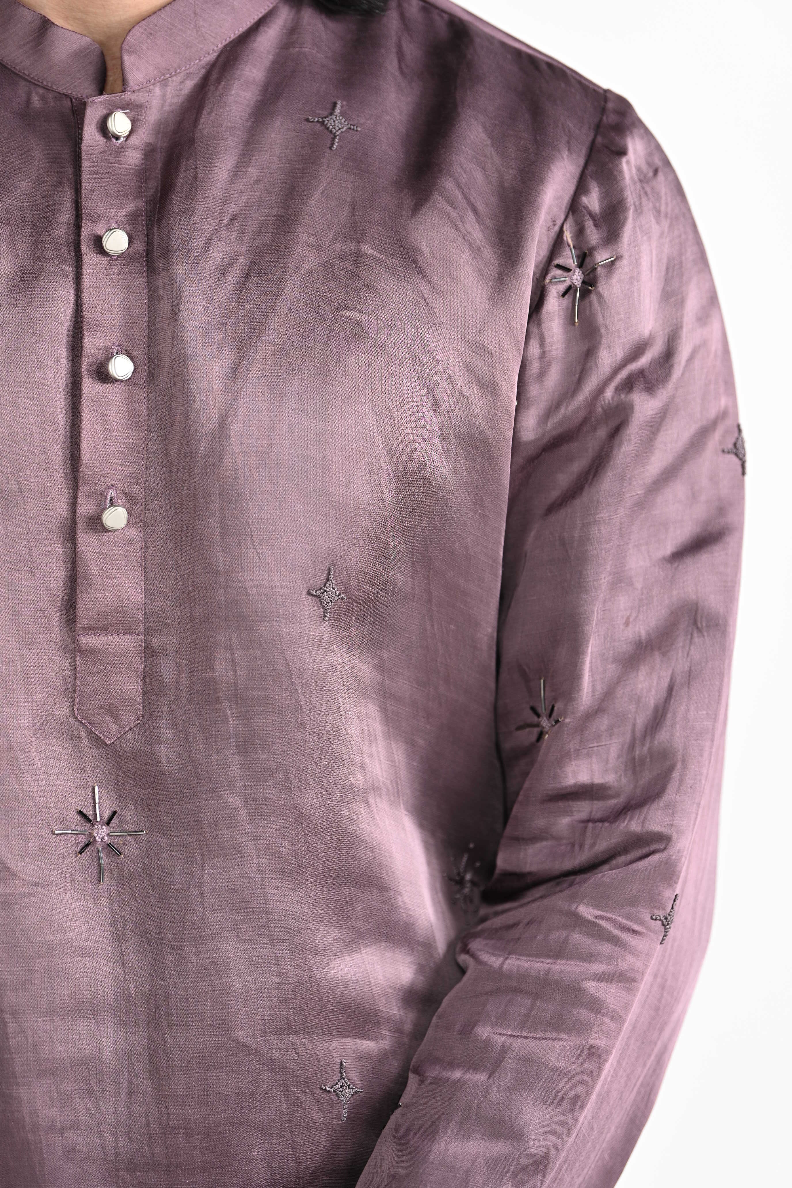 Twilight Pink Work Kurta Set