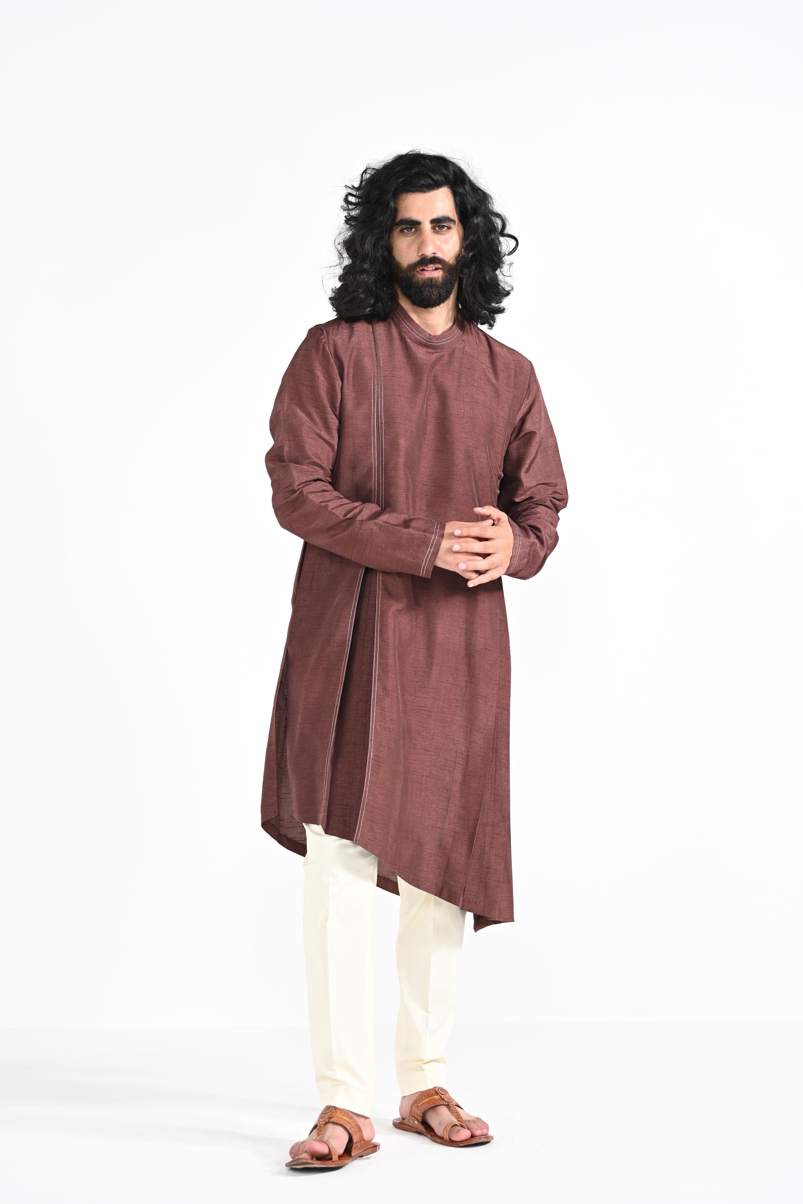 Pecan Work Kurta Set