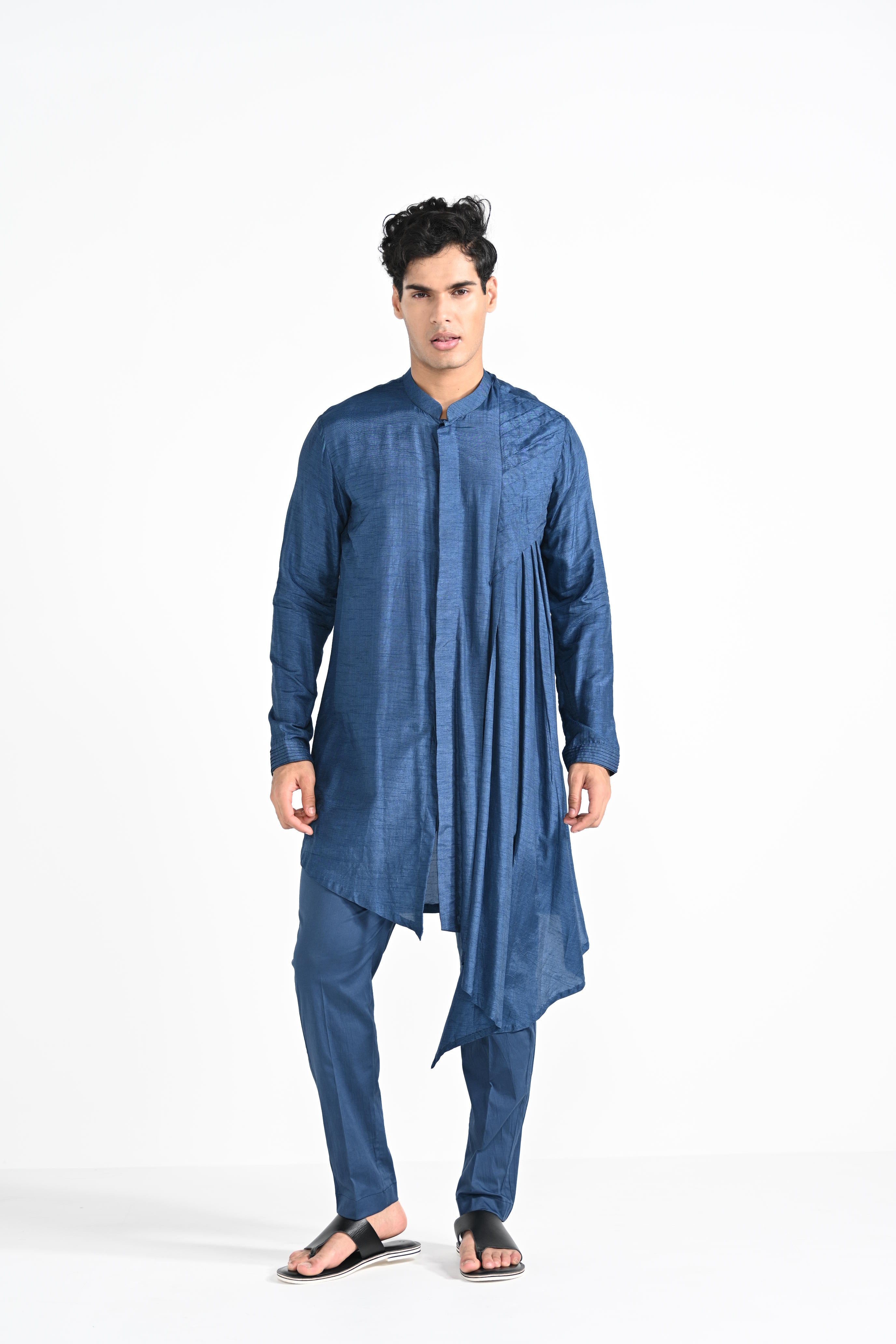 Victorian Bluework Kurta Set