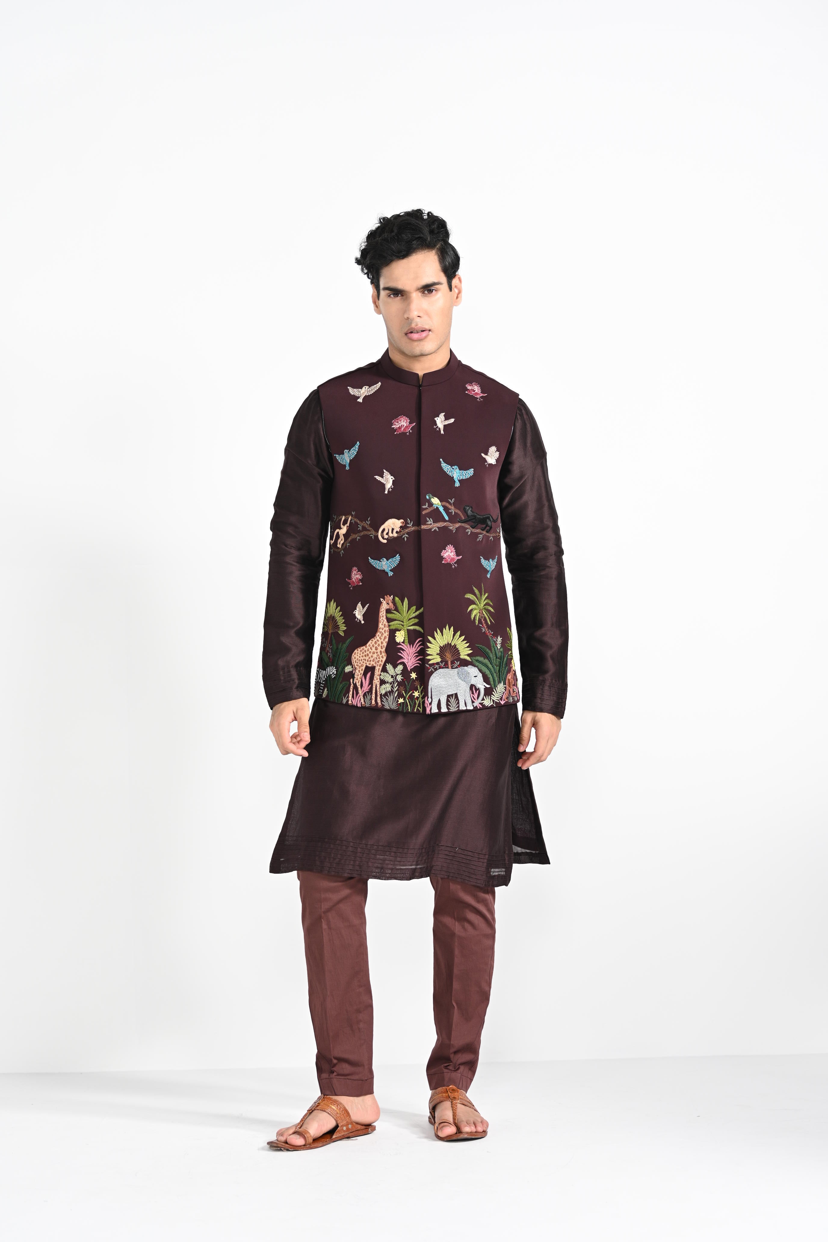 Night Safari Nehru Jacket With Kurta