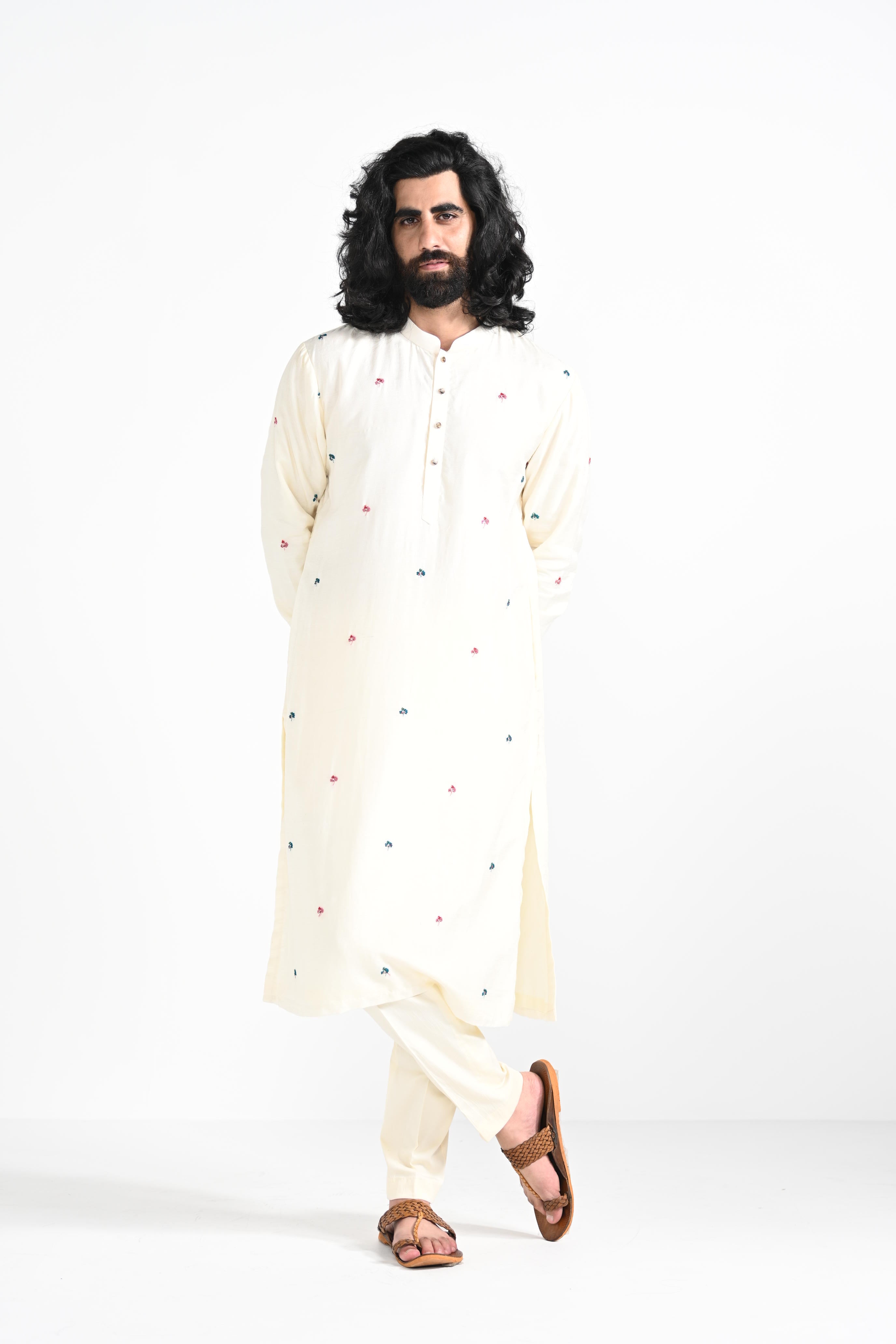 Shamlimaar Butta Work Kurta Set