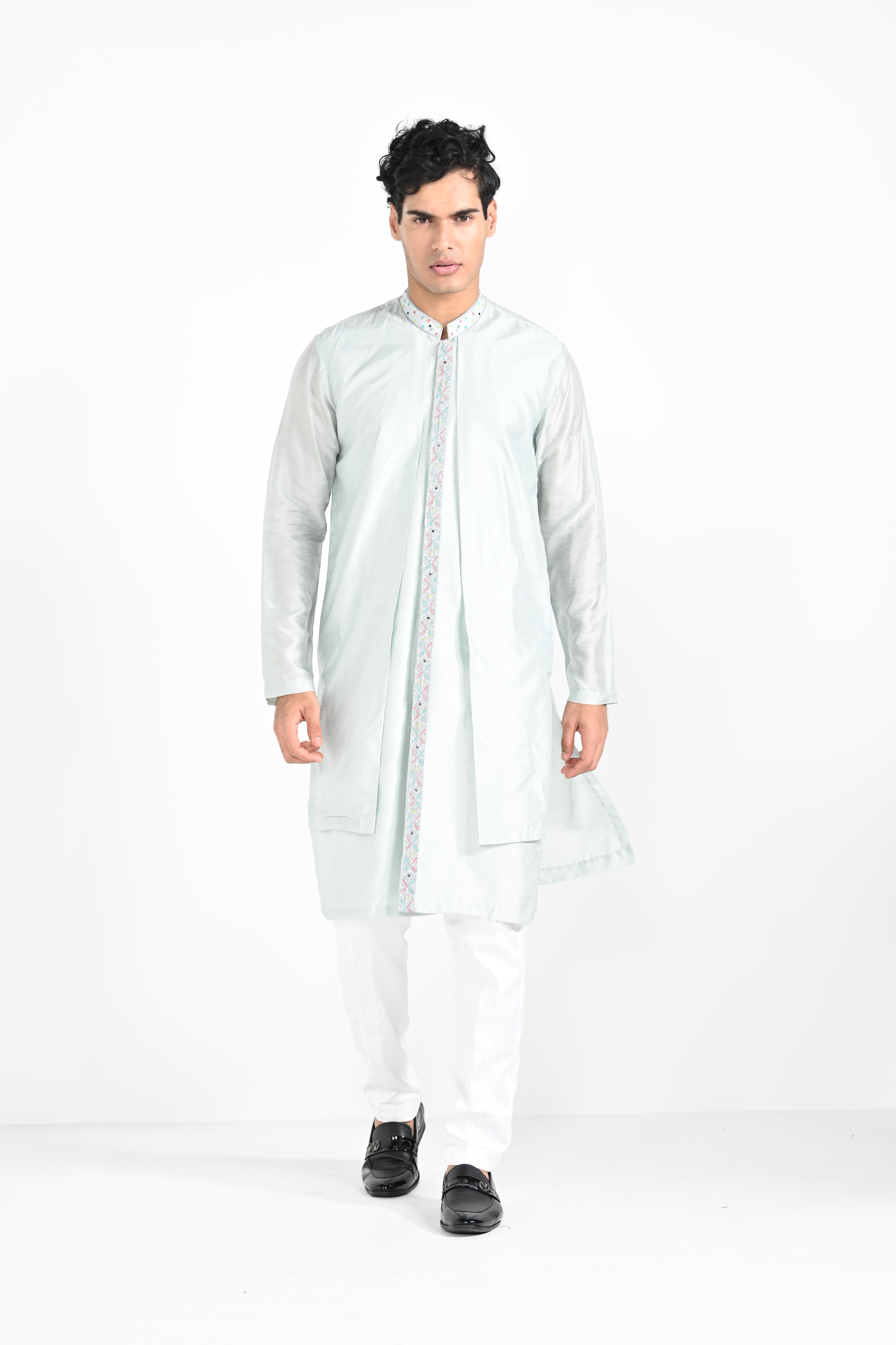 Ice Bluework Kurta Set