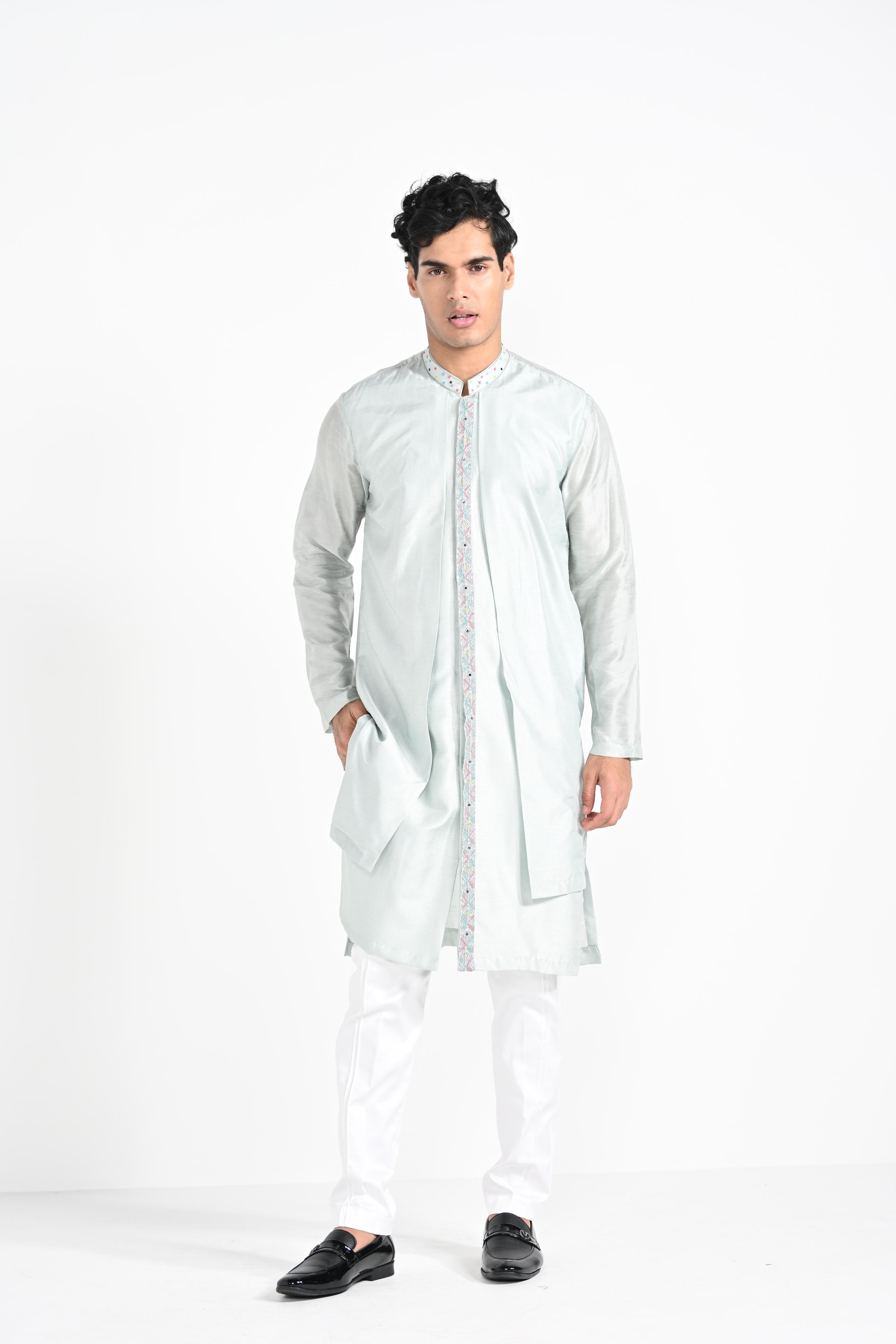 Ice Bluework Kurta Set