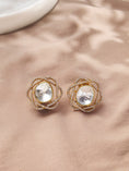 Load image into Gallery viewer, Mesmerizing Polki Stud Earrings
