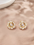 Load image into Gallery viewer, Starry Polki Stud Earrings
