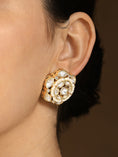 Load image into Gallery viewer, Shimmery Polki Stud Earrings
