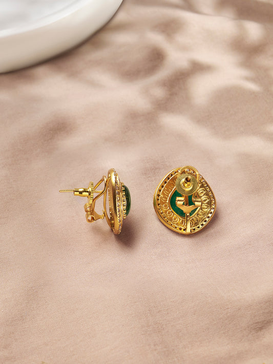 Glamorous Polki Stud Earrings