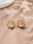 Load image into Gallery viewer, Scintillating Polki Stud Earrings
