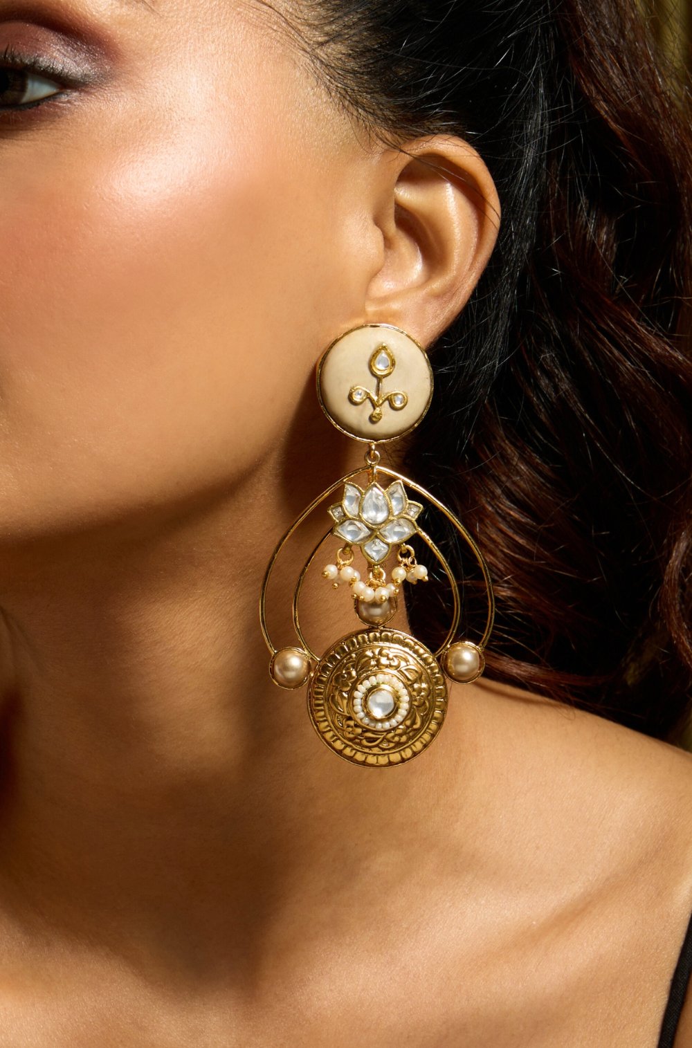 Creamstone Elegance Earring