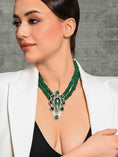 Load image into Gallery viewer, Green Beaded Necklace
