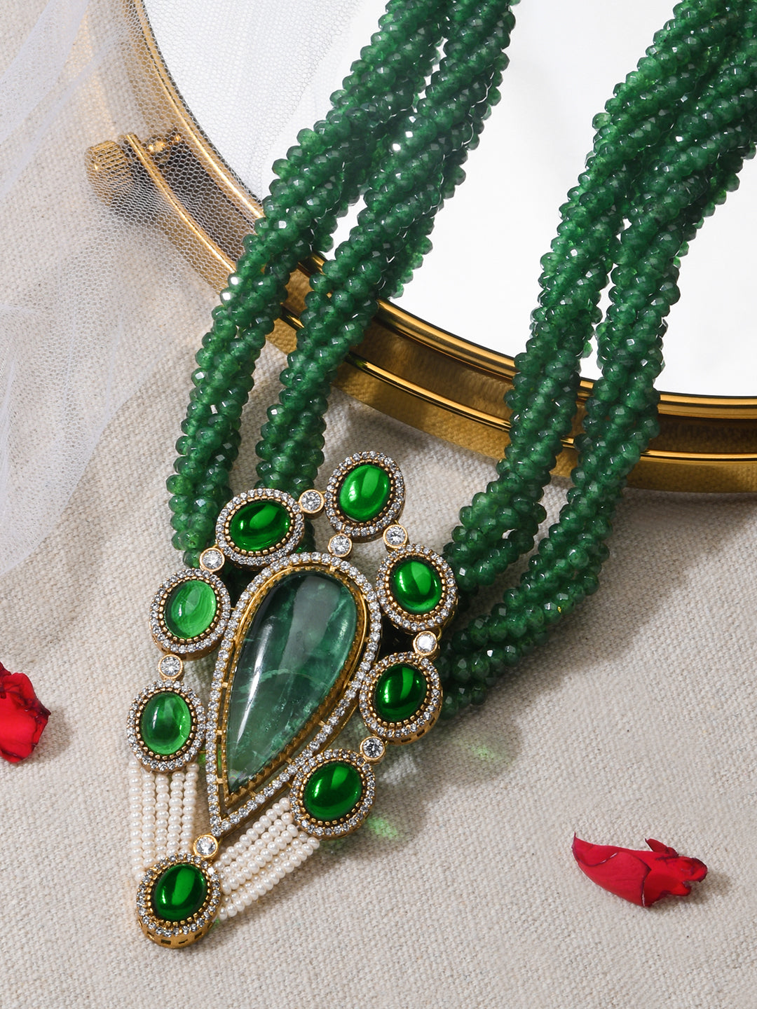 Green Beaded Necklace