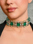 Load image into Gallery viewer, Charismatic Beaded Choker In Green
